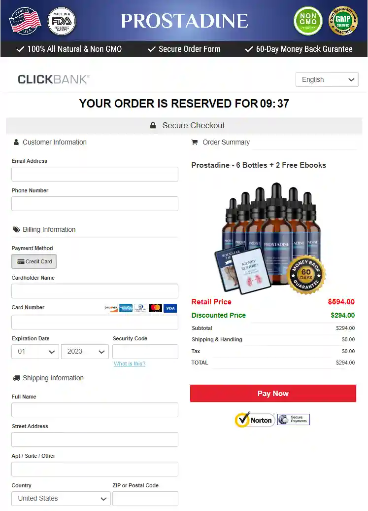 Prostadine Prostadine - Order Page